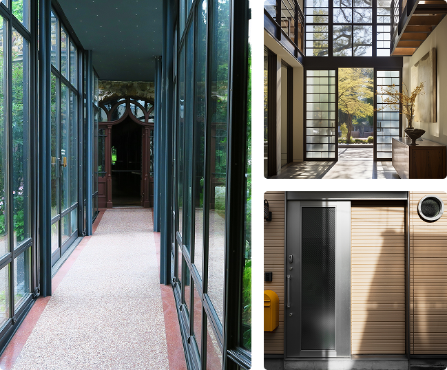 Aluminum folding door systems